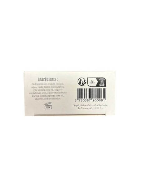 Exfoliating body care soap with grape seeds