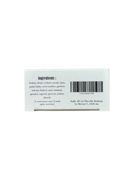 Nourishing facial care soap with monoï