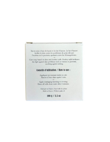 Soothing facial care soap with donkey milk