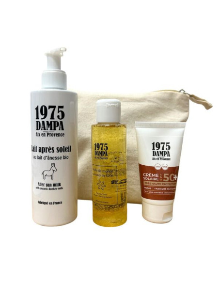 Cofanetto solare – Olio di Monoï, crema SPF50+, latte doposole