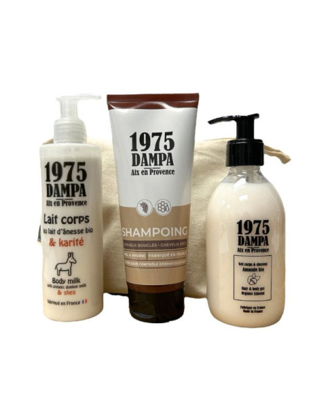 Bathroom set - Body milk, body and hair shower gel, shampoo