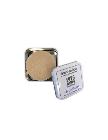 Sapone solido idratante al monoï con scatola di metallo
