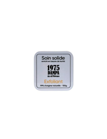 Exfoliating care soap with grape seeds and metal box