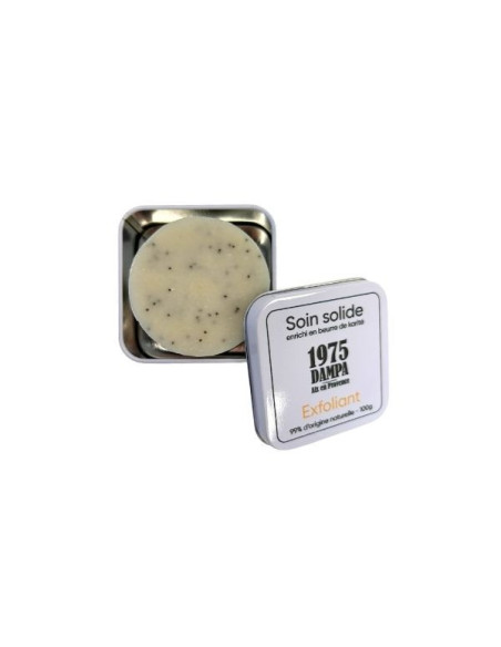 Sapone esfoliante curativo con semi d’uva e scatola di metallo