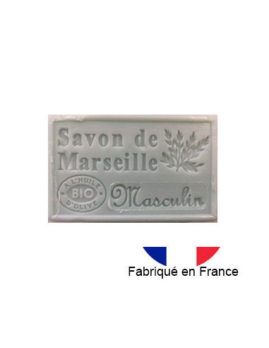 Savon de Marseille solide parfumé masculin, 125g