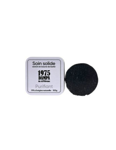 Sapone purificante per cura al carbone vegetale con scatola in metallo