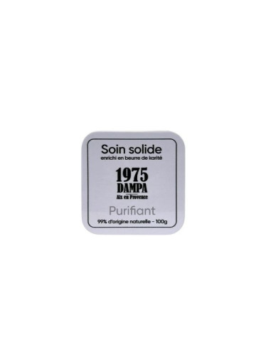 Sapone purificante per cura al carbone vegetale con scatola in metallo