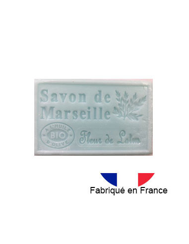 Savon de Marseille solide parfumé à la fleur de Lotus, 125g