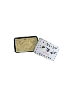 Marseille Soap scented with grape seed and metal tin 2