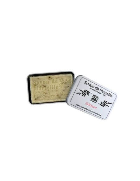Marseille Soap scented with grape seed and metal tin