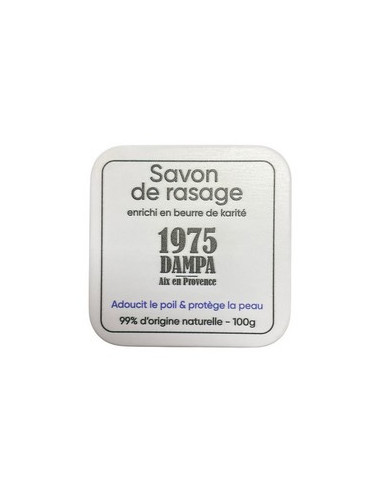 Shea shaving soap with metal tin