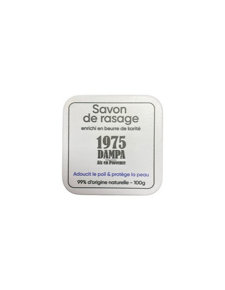Shea shaving soap with metal tin