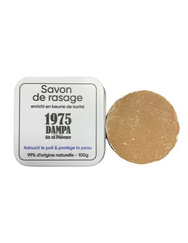 Shea shaving soap with metal tin