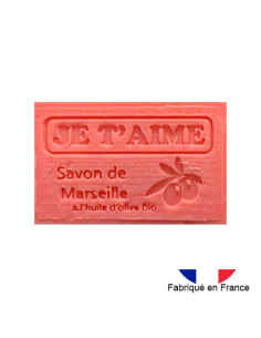 Savon de Marseille solide parfum passion "je t'aime", 125g