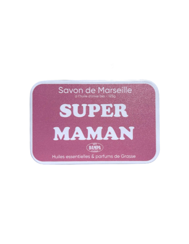 Sapone di Marsiglia "Maman" e scatola in metallo "Super Maman".