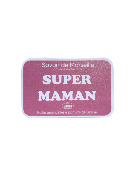 Sapone di Marsiglia "Maman" e scatola in metallo "Super Maman".