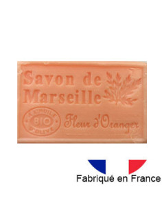 Savon de Marseille solide parfumé à la fleur d'oranger, 125g