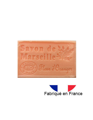 Savon de Marseille solide parfumé à la fleur d'oranger, 125g