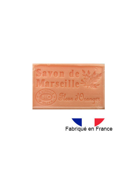 Savon de Marseille solide parfumé à la fleur d'oranger, 125g