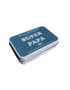 "Papa" Marseille soap and "Super Papa" metal box 2