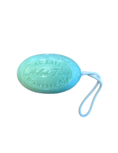 Savon de Marseille ovale avec corde - Parfum aloé vera - 180g