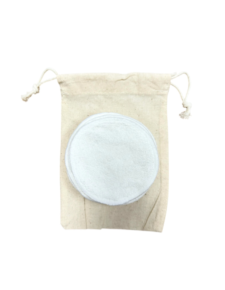 Set of 10 reusable makeup remover wipes