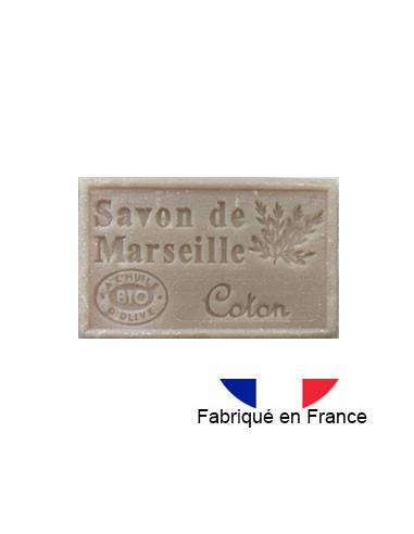 Savon de Marseille solide parfumé au coton, 125g
