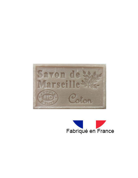 Savon de Marseille solide parfumé au coton, 125g