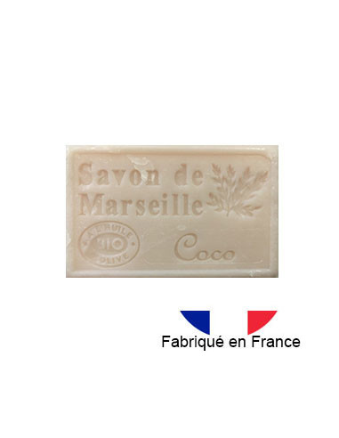 Savon de Marseille solide parfumé à la coco, 125g