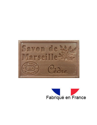 Marseille soap scented cedar