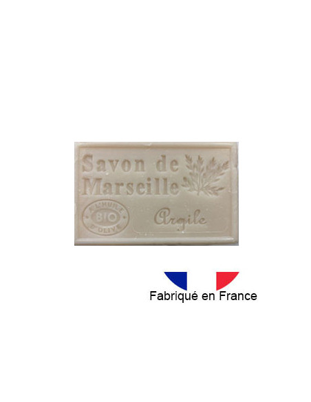 Savon de Marseille solide parfumé à l'argile, 125g