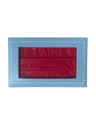 Savons au lait d'Anesse "Je t'aime" parfum Passion, 125g