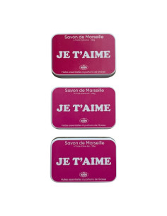 "Je t'aime" Marseille soap and metal box